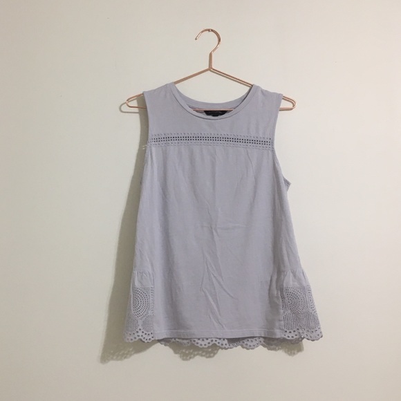 Banana Republic Tops - 3/25 Banana Republic Eyelet Trim Tank Size Small